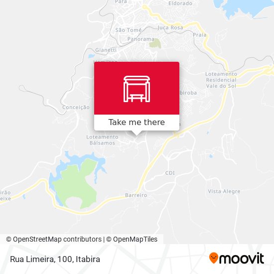 Mapa Rua Limeira, 100