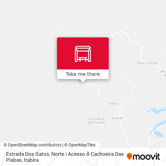 Mapa Estrada Dos Gatos, Norte | Acesso À Cachoeira Das Piabas
