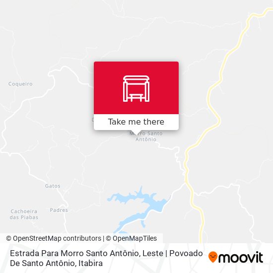 Estrada Para Morro Santo Antônio, Leste | Povoado De Santo Antônio map