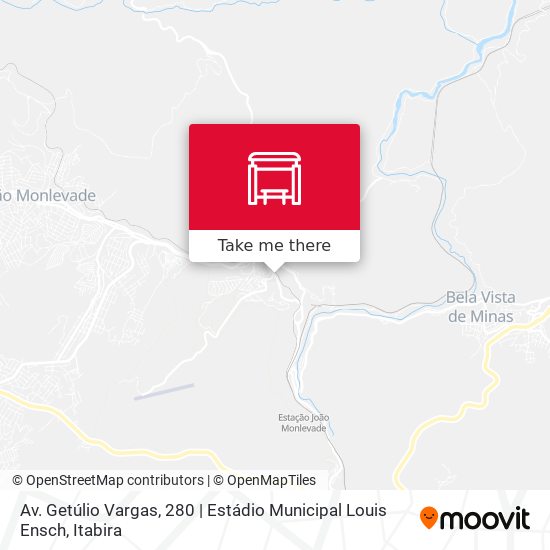 Mapa Av. Getúlio Vargas, 280 | Estádio Municipal Louis Ensch