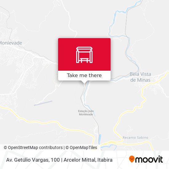 Mapa Av. Getúlio Vargas, 100 | Arcelor Mittal