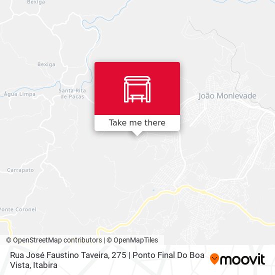Mapa Rua José Faustino Taveira, 275 | Ponto Final Do Boa Vista