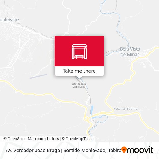 Av. Vereador João Braga | Sentido Monlevade map