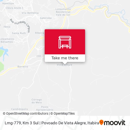 Mapa Lmg-779, Km 3 Sul | Povoado De Vista Alegre