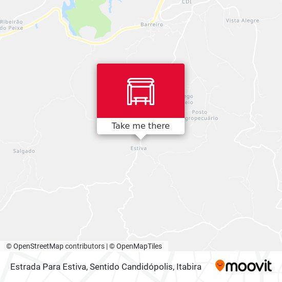 Estrada Para Estiva, Sentido Candidópolis map