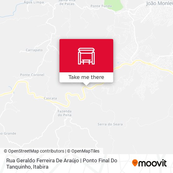 Mapa Rua Geraldo Ferreira De Araújo | Ponto Final Do Tanquinho