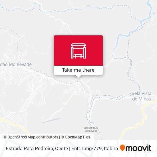 Mapa Estrada Para Pedreira, Oeste | Entr. Lmg-779