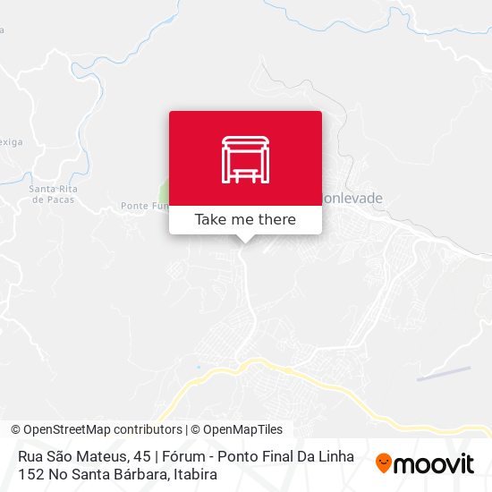 Rua São Mateus, 45 | Fórum - Ponto Final Da Linha 152 No Santa Bárbara map