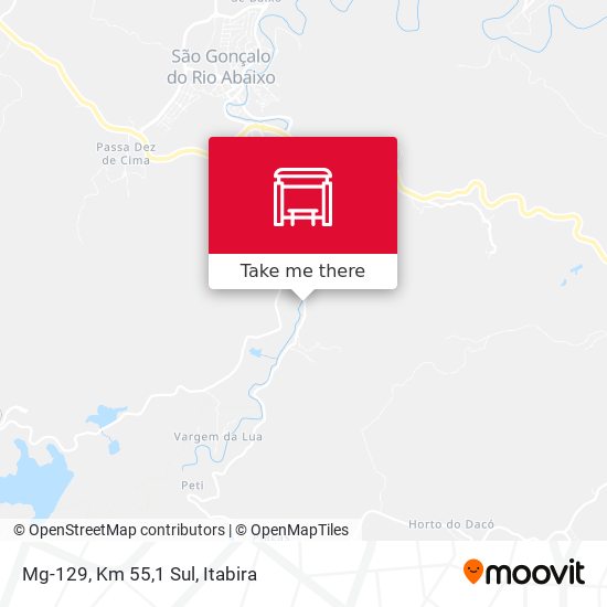 Mg-129, Km 55,1 Sul map