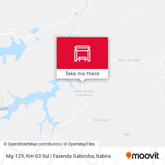 Mg-129, Km 63 Sul | Fazenda Gabiroba map