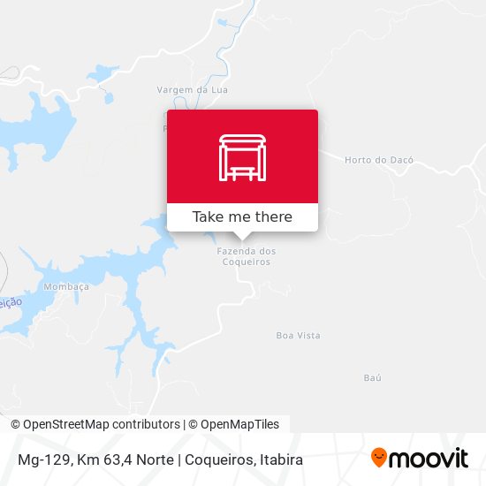 Mg-129, Km 63,4 Norte | Coqueiros map