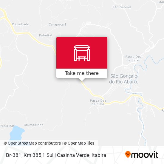 Br-381, Km 385,1 Sul | Casinha Verde map