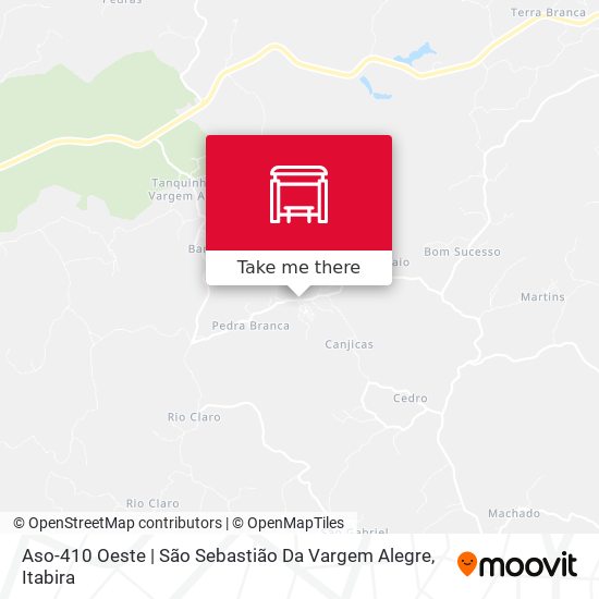 Mapa Aso-410 Oeste | São Sebastião Da Vargem Alegre