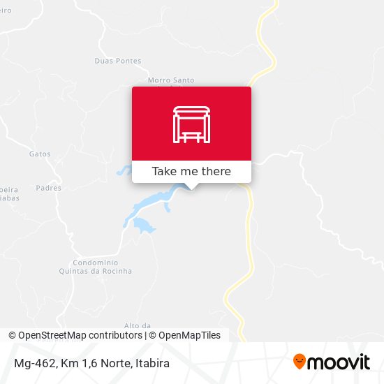 Mapa Mg-462, Km 1,6 Norte