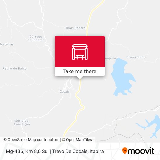 Mg-436, Km 8,6 Sul | Trevo De Cocais map