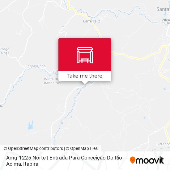 Amg-1225 Norte | Entrada Para Conceição Do Rio Acima map