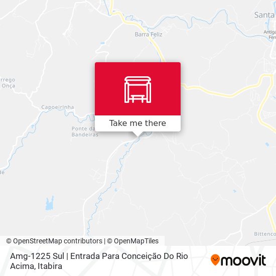 Mapa Amg-1225 Sul | Entrada Para Conceição Do Rio Acima