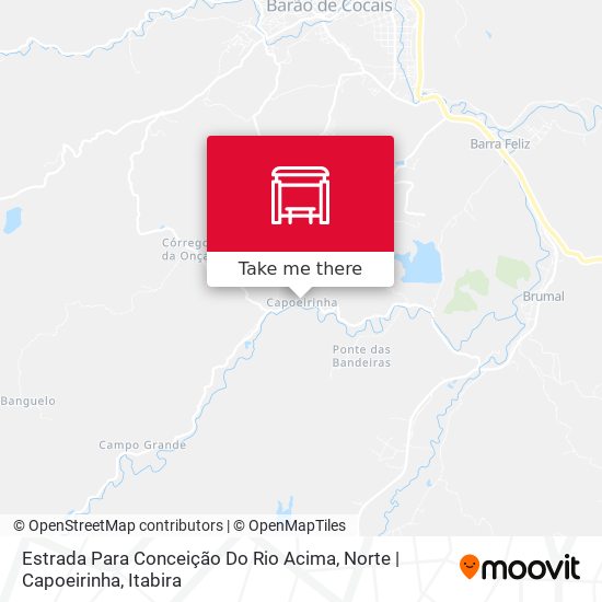 Mapa Estrada Para Conceição Do Rio Acima, Norte | Capoeirinha