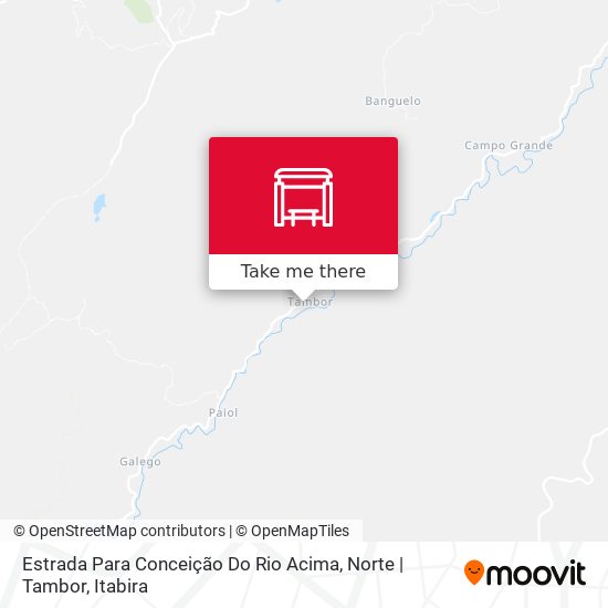 Mapa Estrada Para Conceição Do Rio Acima, Norte | Tambor
