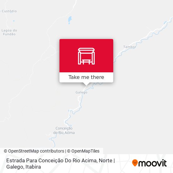 Estrada Para Conceição Do Rio Acima, Norte | Galego map