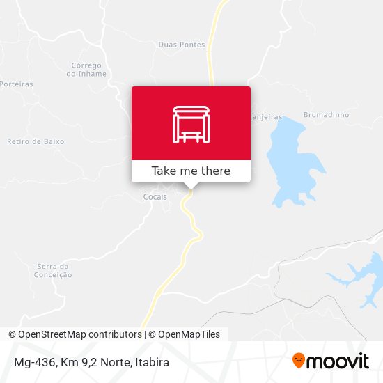 Mapa Mg-436, Km 9,2 Norte