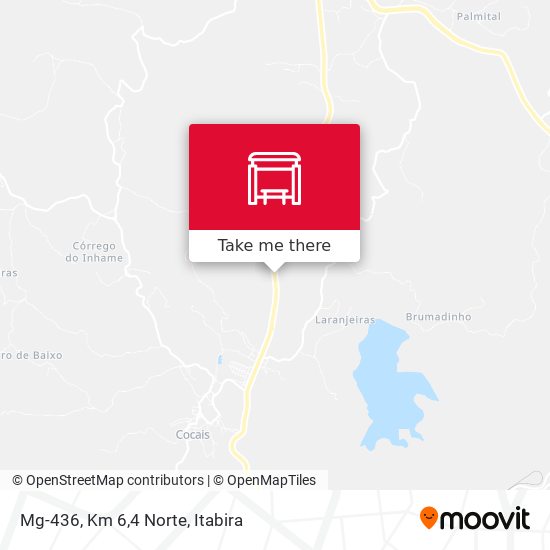 Mapa Mg-436, Km 6,4 Norte