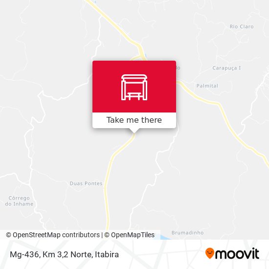 Mapa Mg-436, Km 3,2 Norte