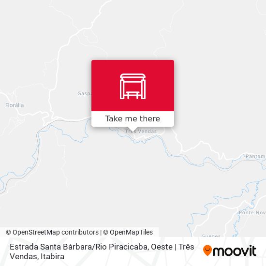 Estrada Santa Bárbara / Rio Piracicaba, Oeste | Três Vendas map