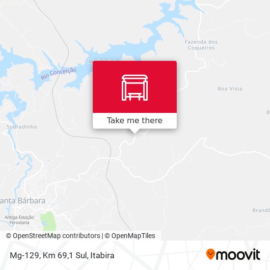 Mg-129, Km 69,1 Sul map