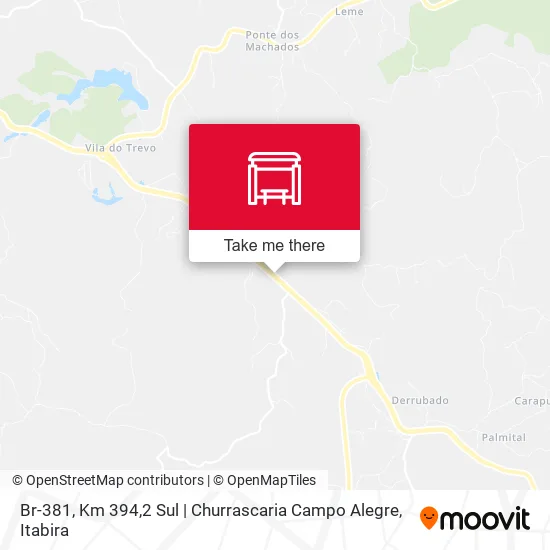 Br-381, Km 394,2 Sul | Churrascaria Campo Alegre map