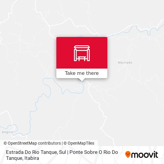 Mapa Estrada Do Rio Tanque, Sul | Ponte Sobre O Rio Do Tanque