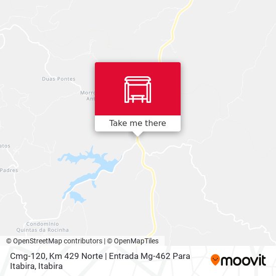 Mapa Cmg-120, Km 429 Norte | Entrada Mg-462 Para Itabira