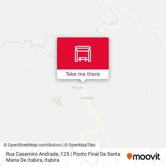 Mapa Rua Casemiro Andrade, 125 | Ponto Final De Santa Maria De Itabira