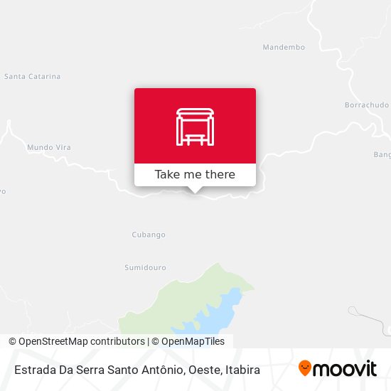 Mapa Estrada Da Serra Santo Antônio, Oeste