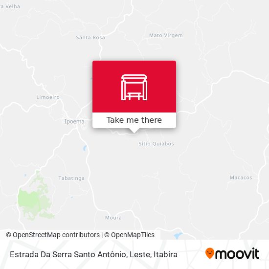 Estrada Da Serra Santo Antônio, Leste map