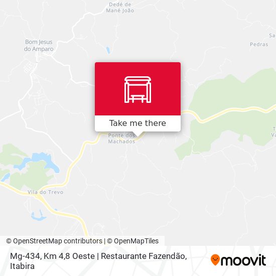 Mapa Mg-434, Km 4,8 Oeste | Restaurante Fazendão