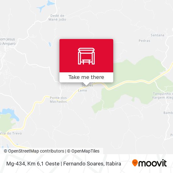 Mapa Mg-434, Km 6,1 Oeste | Fernando Soares