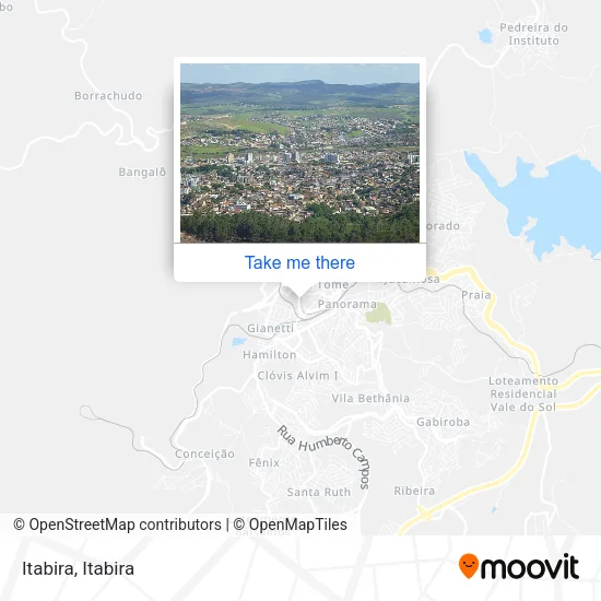 Itabira map