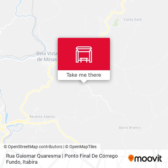 Mapa Rua Guiomar Quaresma | Ponto Final De Córrego Fundo