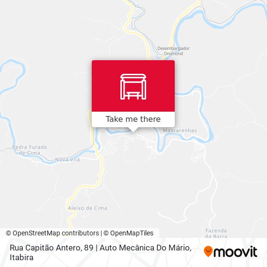 Mapa Rua Capitão Antero, 89 | Auto Mecânica Do Mário