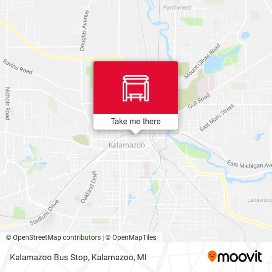 Kalamazoo Bus Stop map