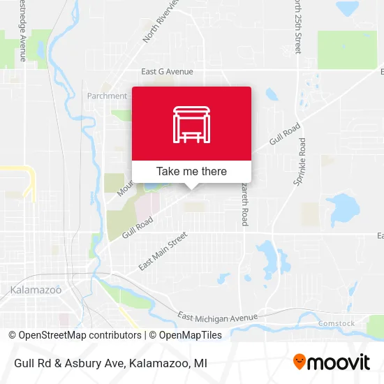 Mapa de Gull Rd & Asbury Ave