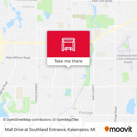 Mapa de Mall Drive at Southland Entrance
