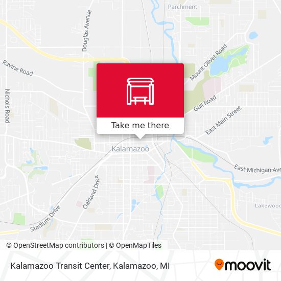 Kalamazoo Transit Center map