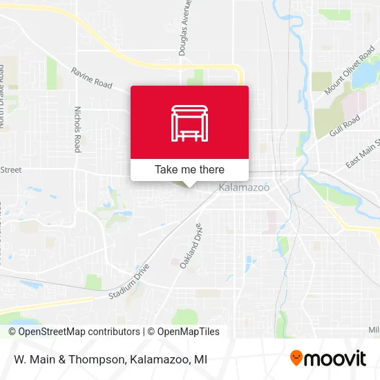 W. Main & Thompson map