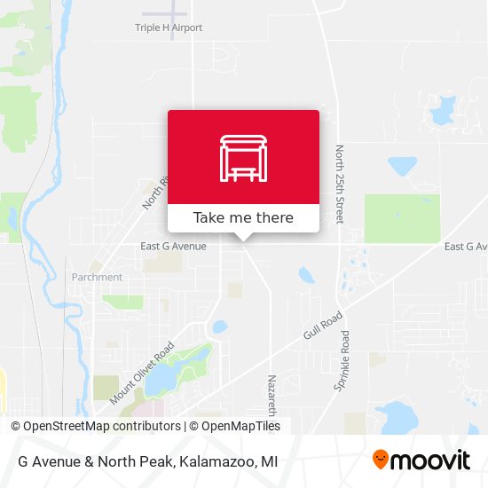 G Avenue & North Peak map