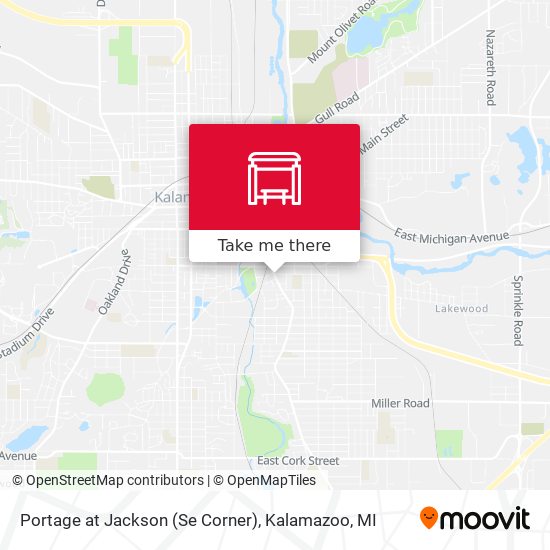 Portage at Jackson (Se Corner) map