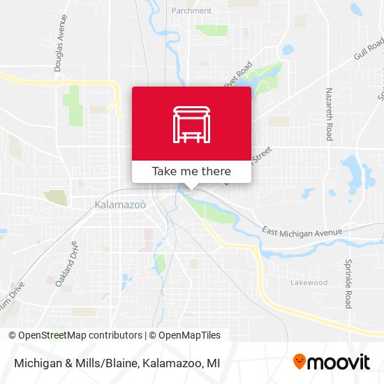 Michigan & Mills/Blaine map