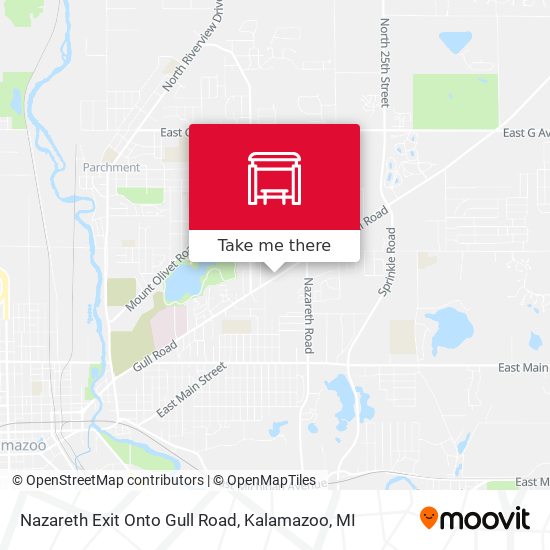 Mapa de Nazareth Exit Onto Gull Road