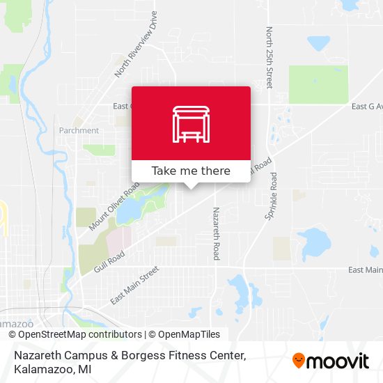 Nazareth Campus & Borgess Fitness Center map